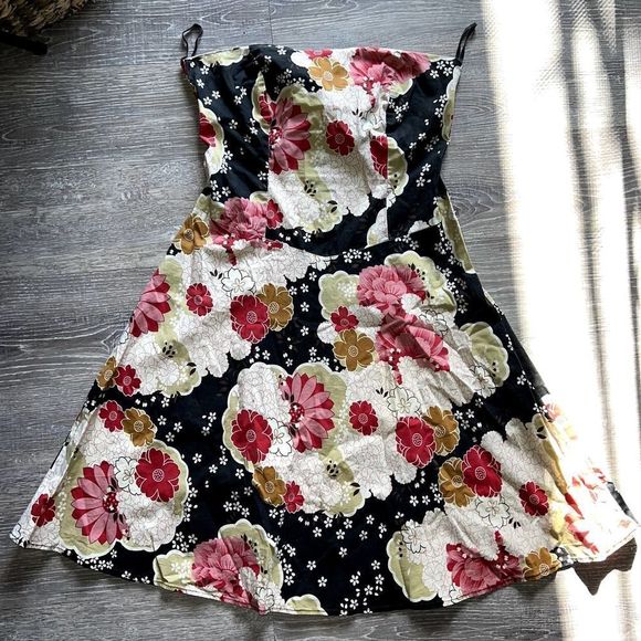 Vintage Y2K Floral Midi Dress - Picture 6 of 7